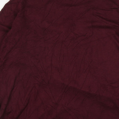 Love Scarlett Womens Purple V-Neck  Rayon Pullover Jumper Size XL