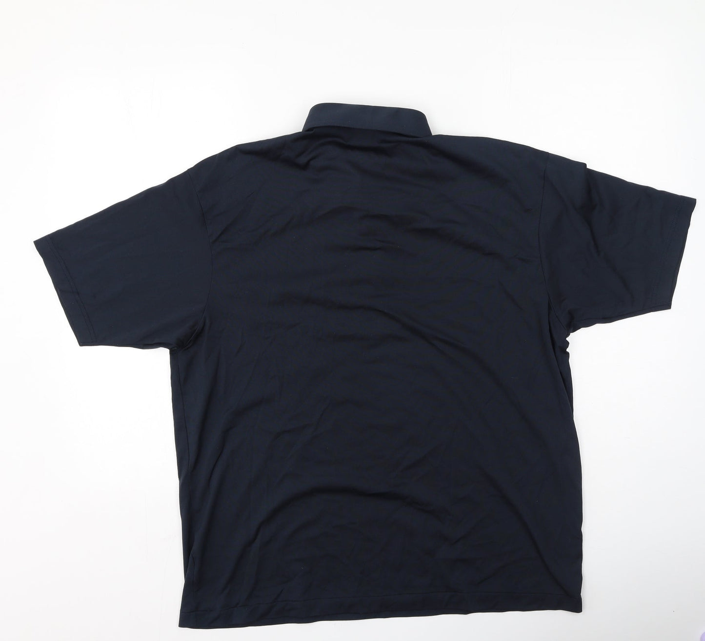 Preworn Mens Blue  Cotton  Polo Size L Collared