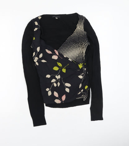 Coast Womens Multicoloured Floral Viscose Basic Blouse Size 8 V-Neck