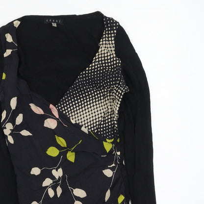 Coast Womens Multicoloured Floral Viscose Basic Blouse Size 8 V-Neck