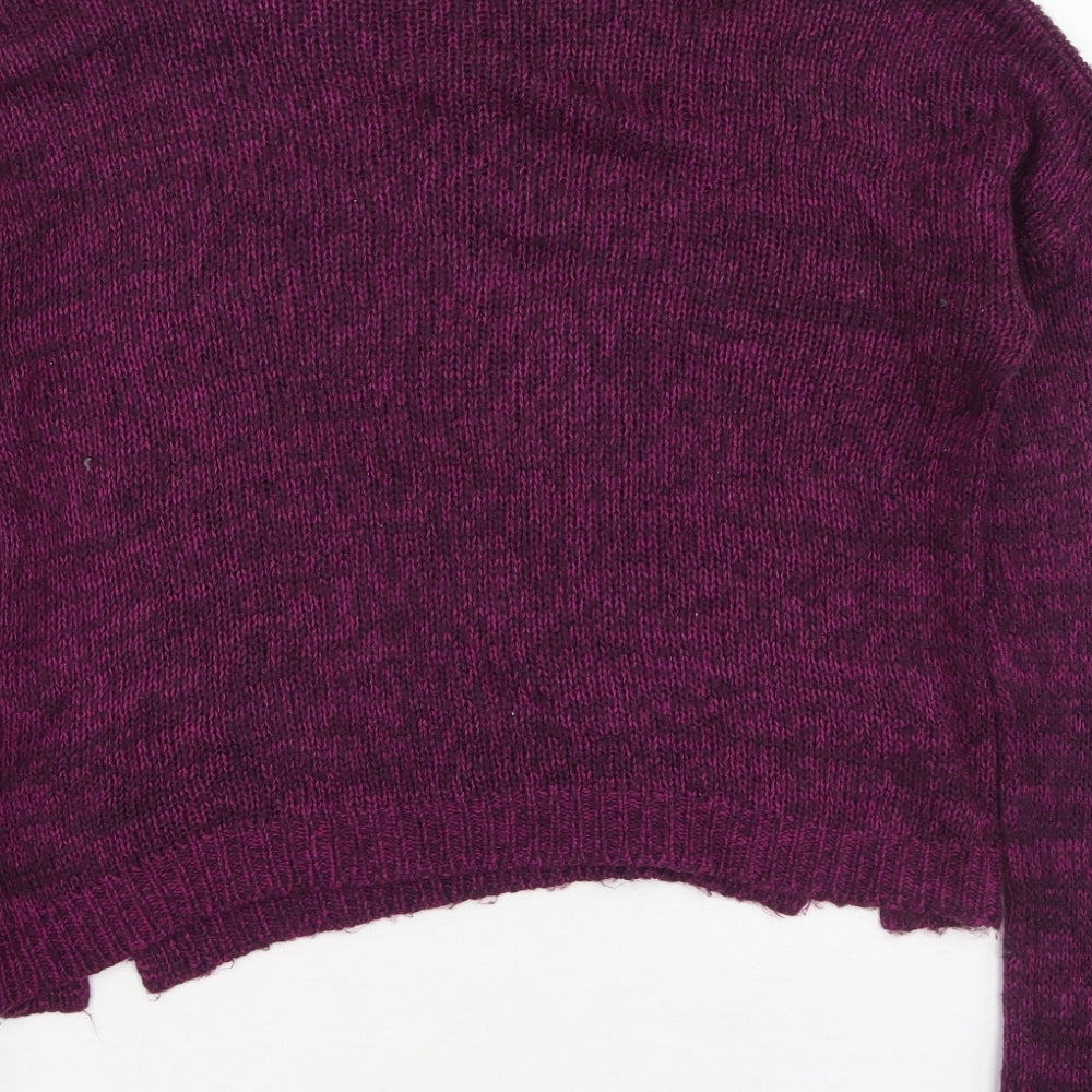 Womens UK Size 10 New Look Purple Pullover Jumper
