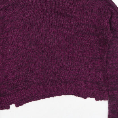 Womens UK Size 10 New Look Purple Pullover Jumper