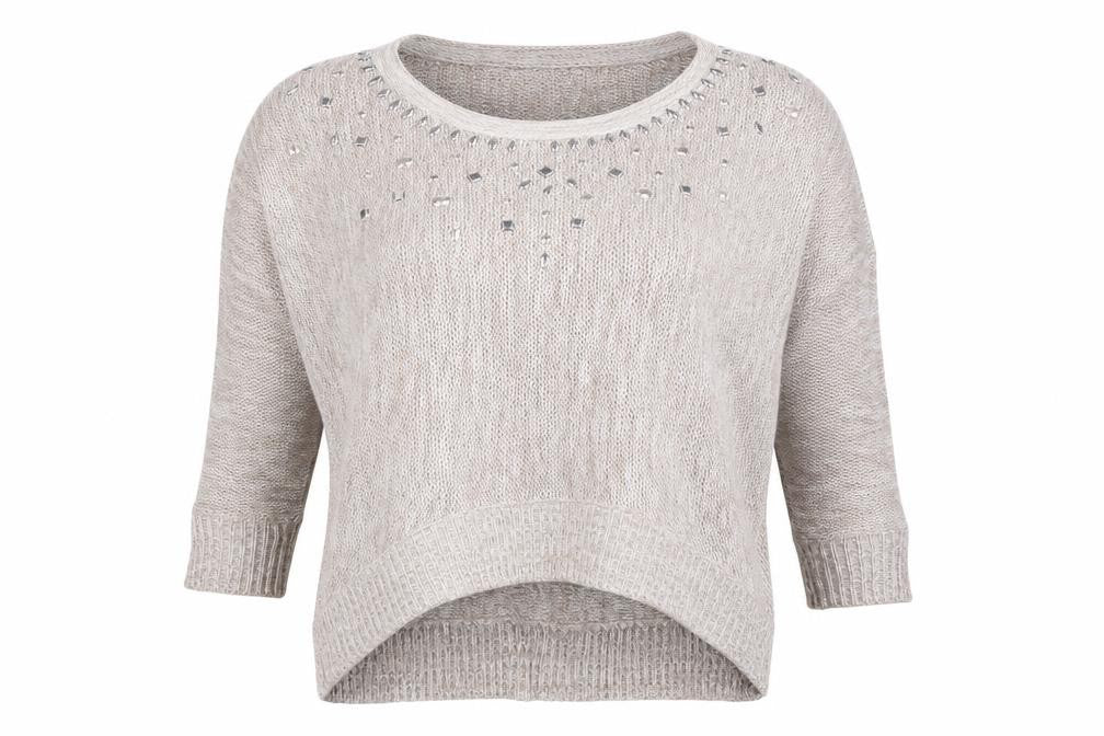 Womens UK Size L Peacocks Beige Pullover Jumper
