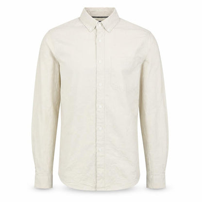 Mens UK Size XS Topman Beige  Button-Up Long Sleeve Casual Shirt