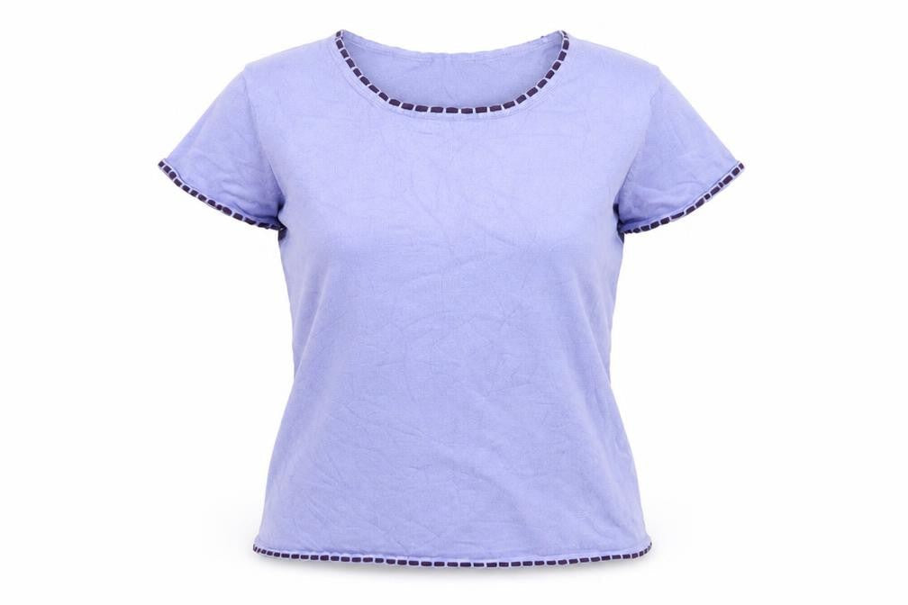 Womens UK Size 12 Anne Brooks Purple Basic T-Shirt