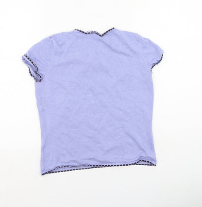 Womens UK Size 12 Anne Brooks Purple Basic T-Shirt