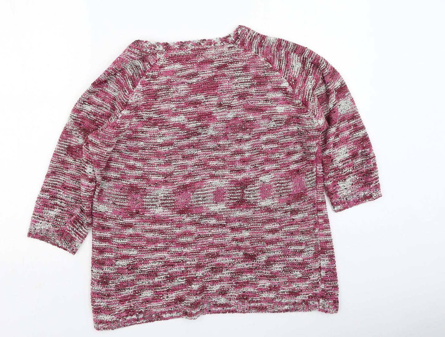 Womens UK Size L BM Pink Pullover Jumper
