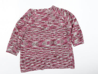 Womens UK Size L BM Pink Pullover Jumper