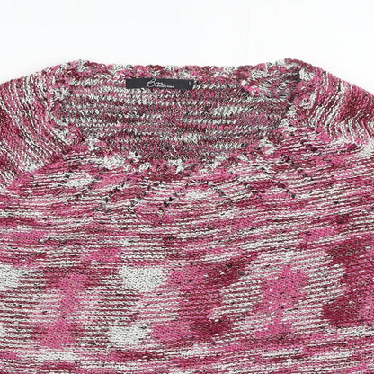 Womens UK Size L BM Pink Pullover Jumper