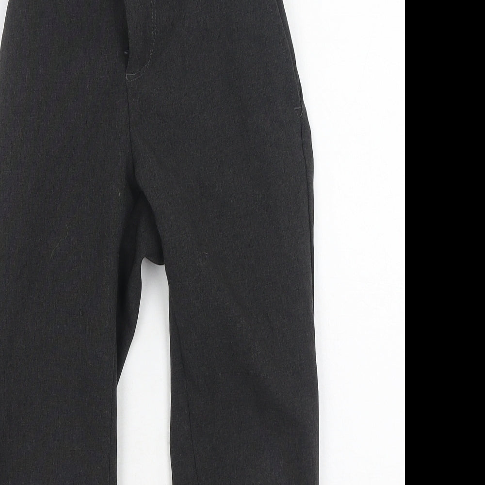 F&F Boys Grey  Polyester Dress Pants Trousers Size 5-6 Years  Regular