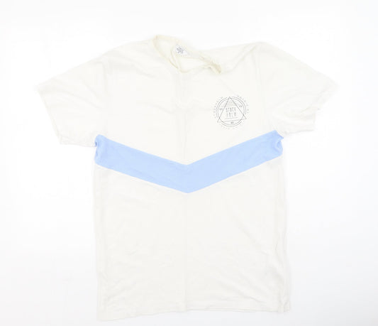 NEXT Mens Multicoloured  Cotton  T-Shirt Size M Round Neck