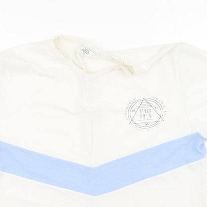 NEXT Mens Multicoloured  Cotton  T-Shirt Size M Round Neck