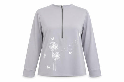 Womens UK Size L Preworn Grey Basic Blouse