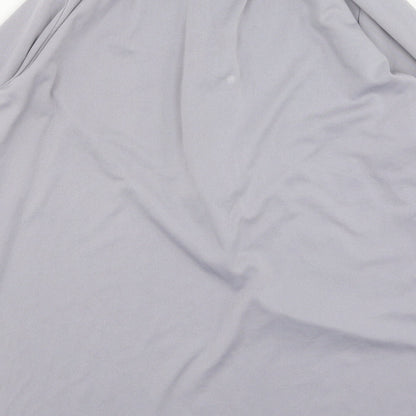 Womens UK Size L Preworn Grey Basic Blouse
