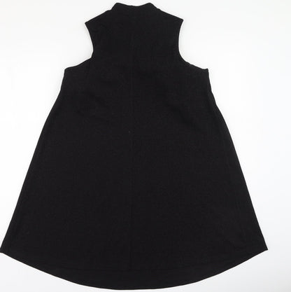 Papaya Womens Black  Polyester Fit & Flare  Size 10  High Neck