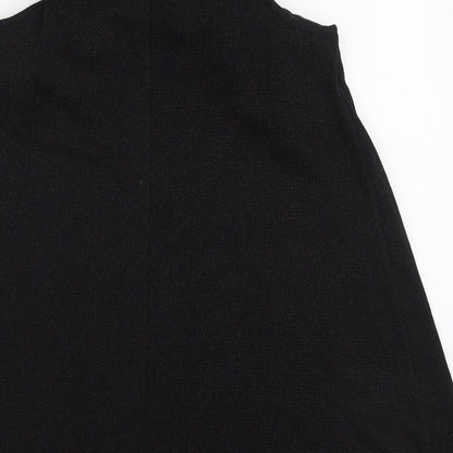 Papaya Womens Black  Polyester Fit & Flare  Size 10  High Neck
