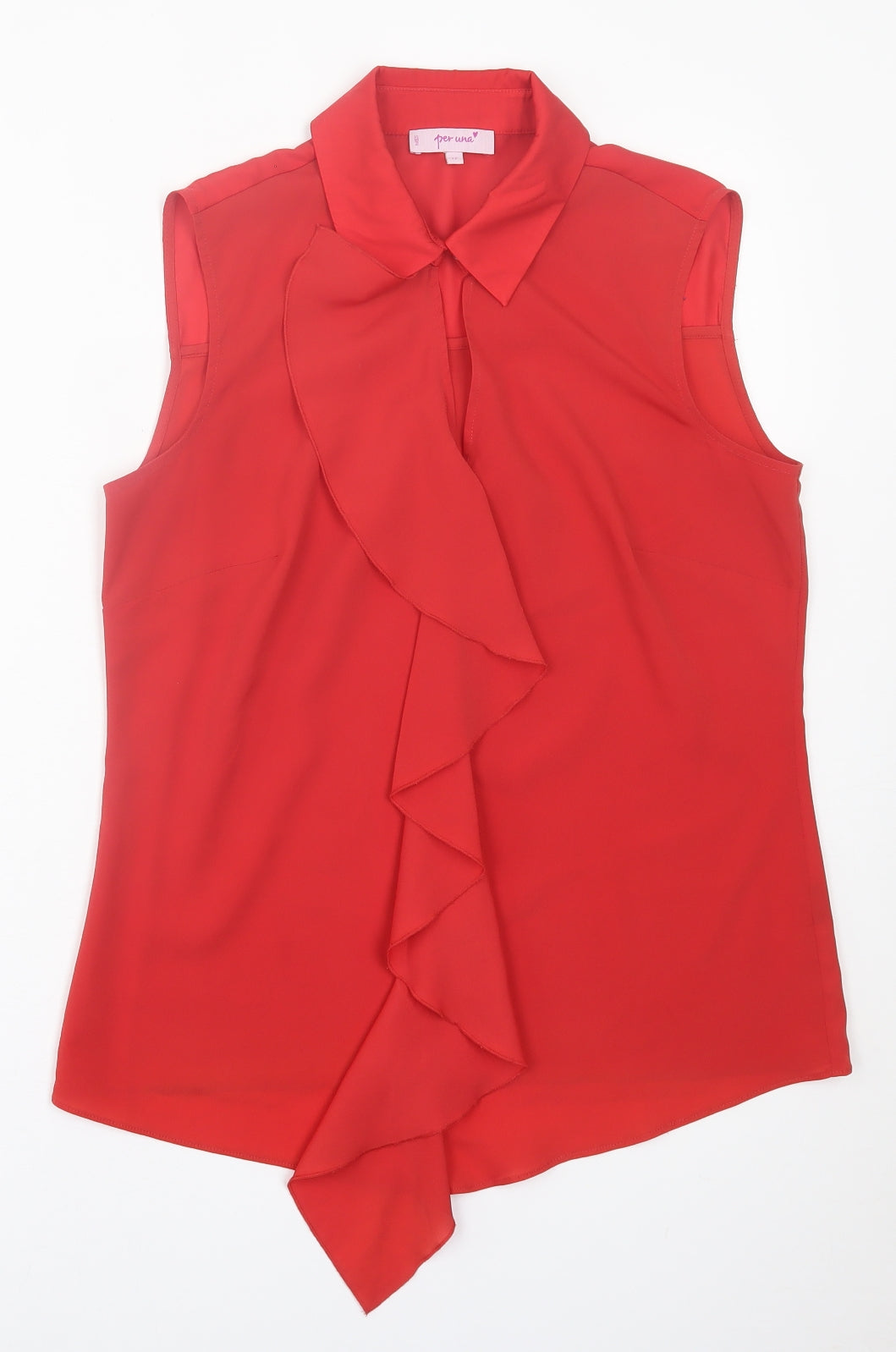 Womens UK Size 12 Per Una Red Basic Tank