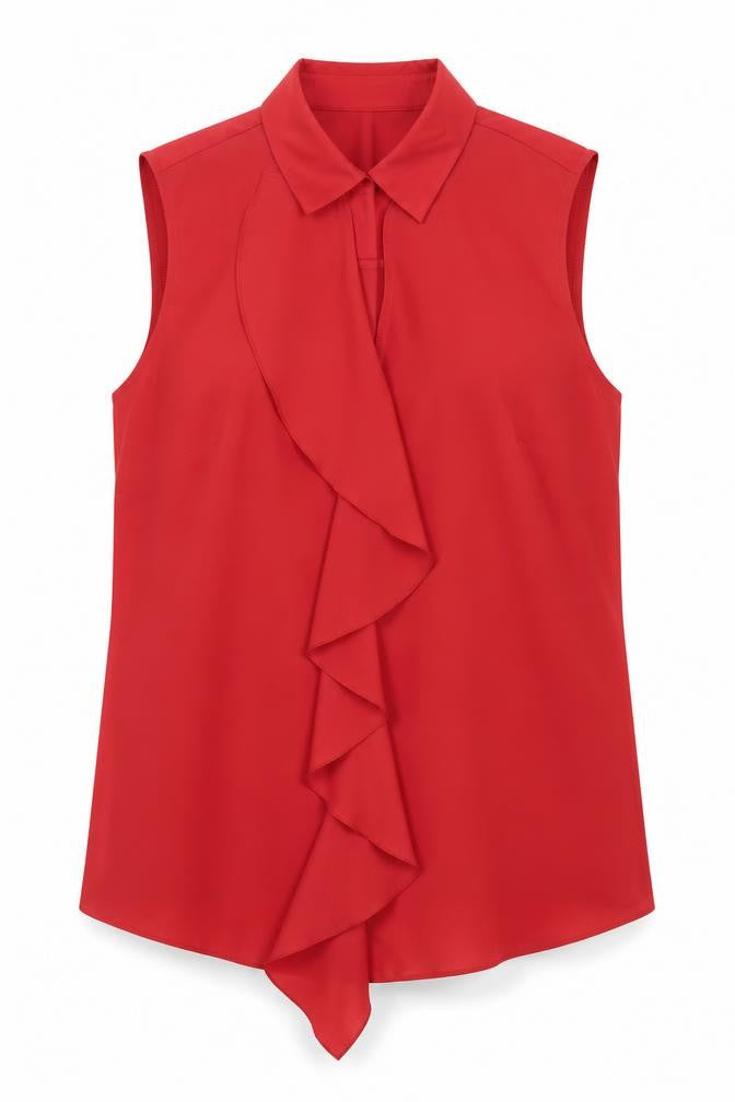 Womens UK Size 12 Per Una Red Basic Tank