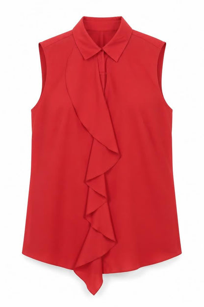 Womens UK Size 12 Per Una Red Basic Tank