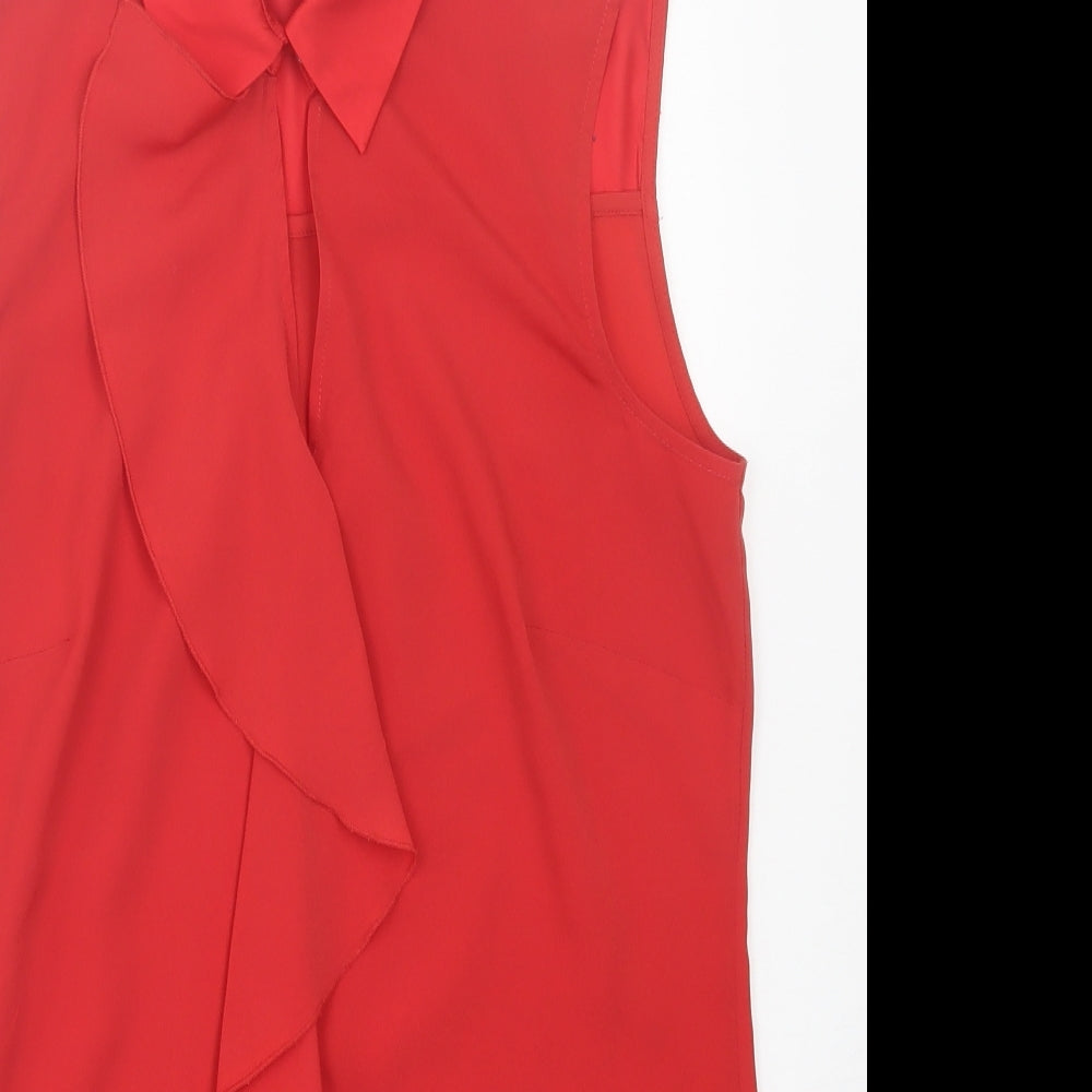 Womens UK Size 12 Per Una Red Basic Tank