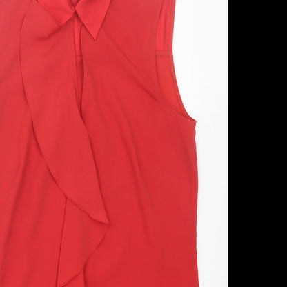 Womens UK Size 12 Per Una Red Basic Tank
