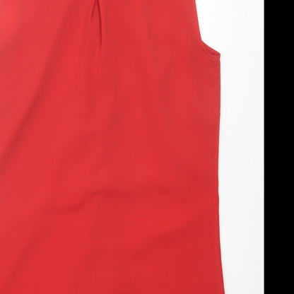 Womens UK Size 12 Per Una Red Basic Tank
