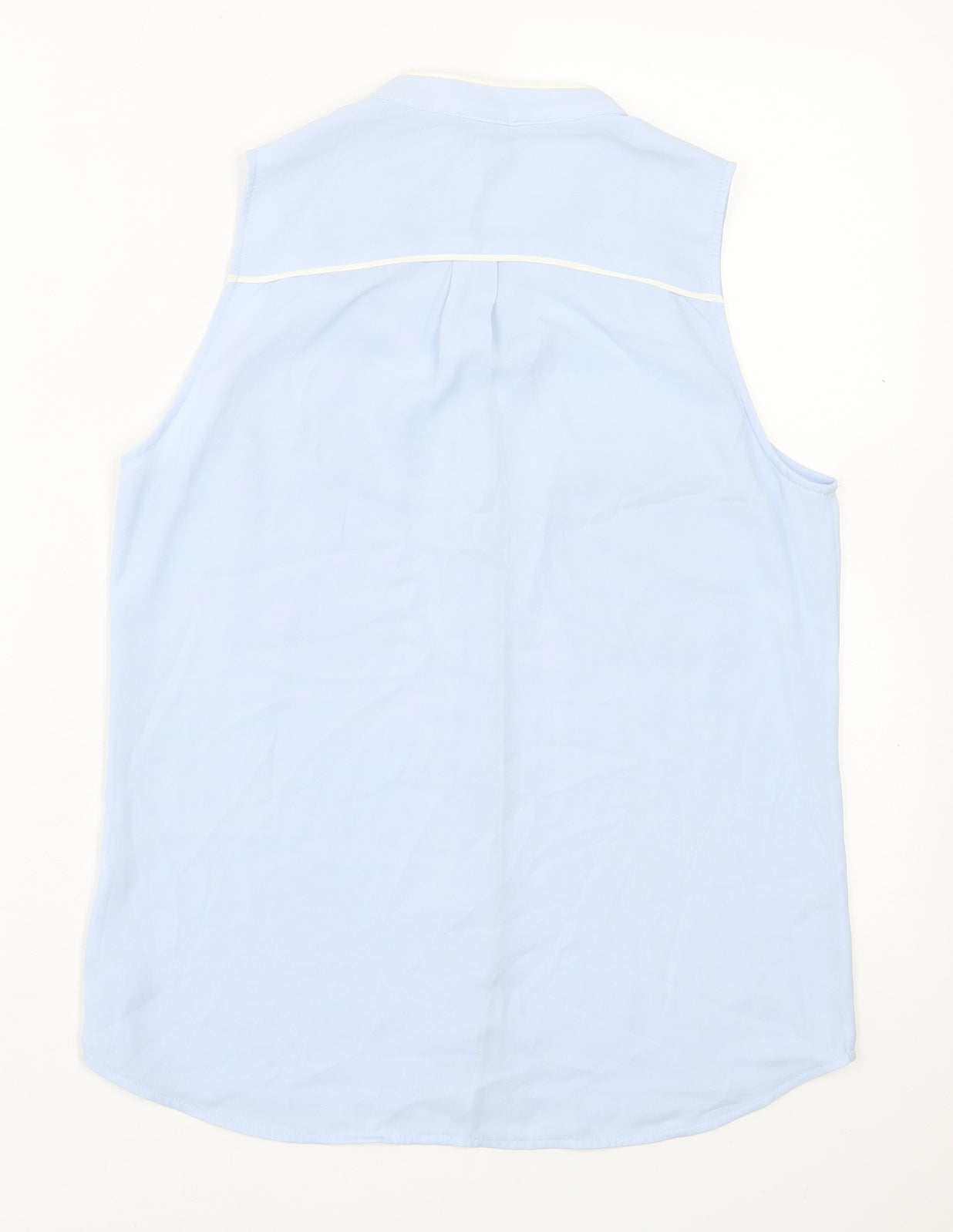 Womens UK Size 6 H&M Blue Basic Button-Up