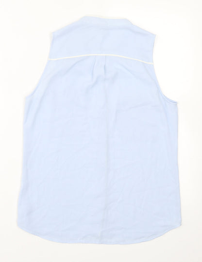 Womens UK Size 6 H&M Blue Basic Button-Up