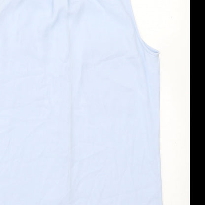 Womens UK Size 6 H&M Blue Basic Button-Up