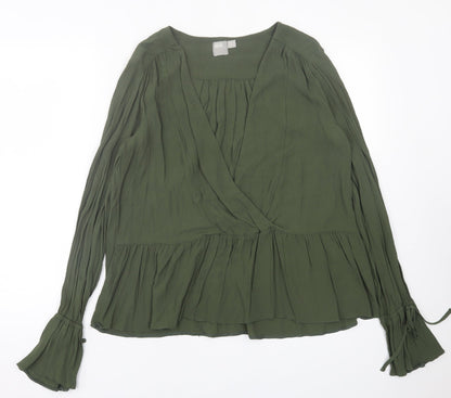 Womens UK Size 12 ASOS Green Basic Blouse