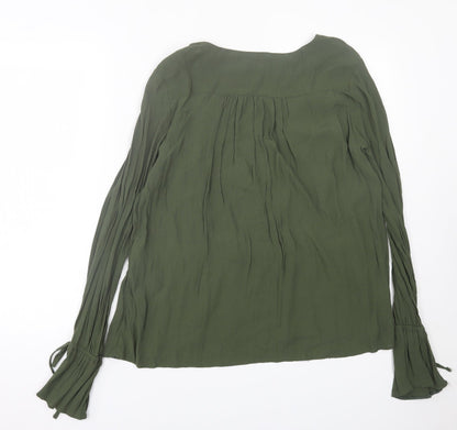 Womens UK Size 12 ASOS Green Basic Blouse