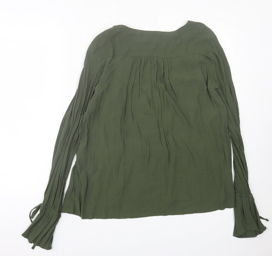 Womens UK Size 12 ASOS Green Basic Blouse