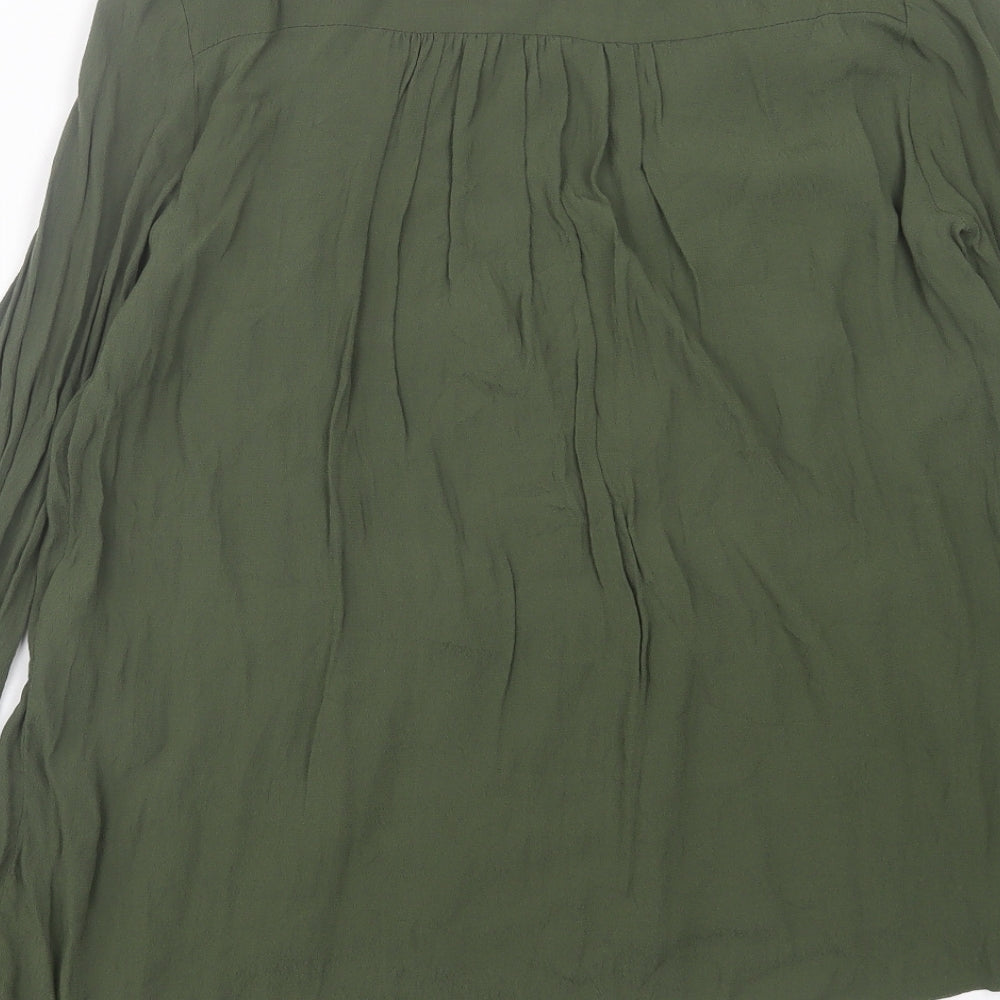 Womens UK Size 12 ASOS Green Basic Blouse