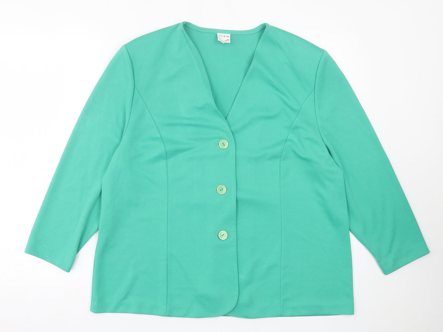 Karelia Womens Green   Jacket  Size 20  Button