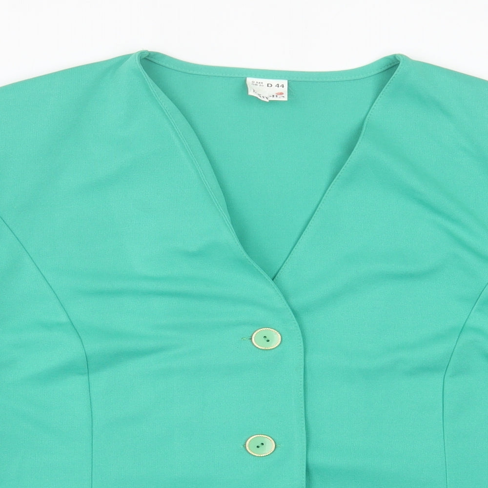 Karelia Womens Green   Jacket  Size 20  Button