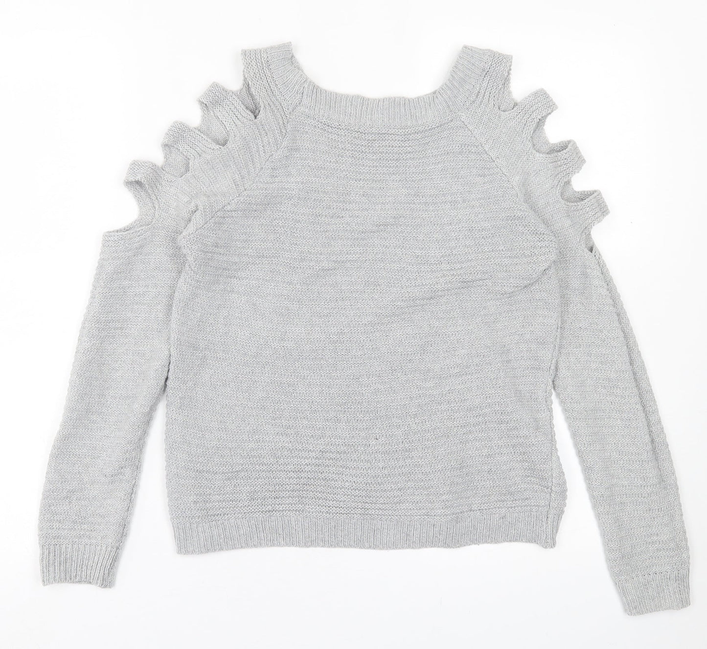 Womens UK Size S Preworn Grey Pullover Jumper