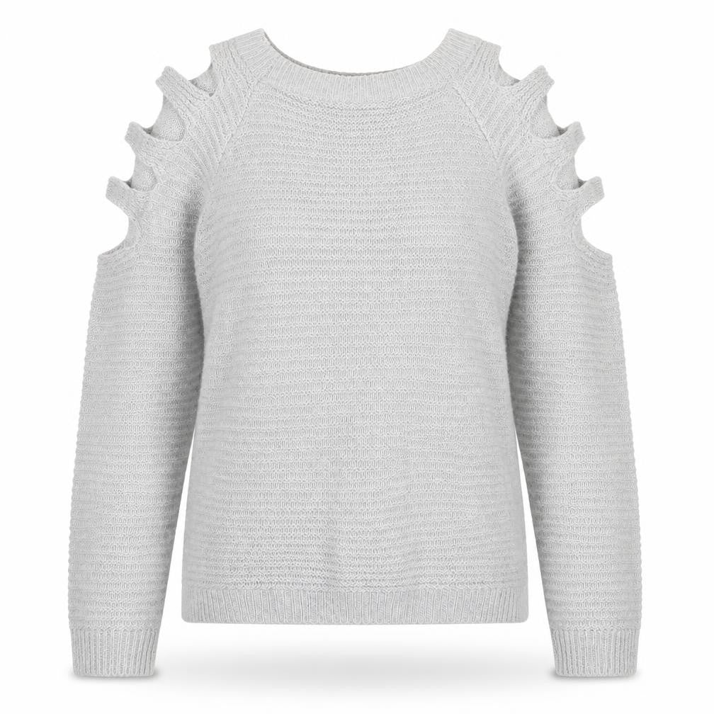 Womens UK Size S Preworn Grey Pullover Jumper