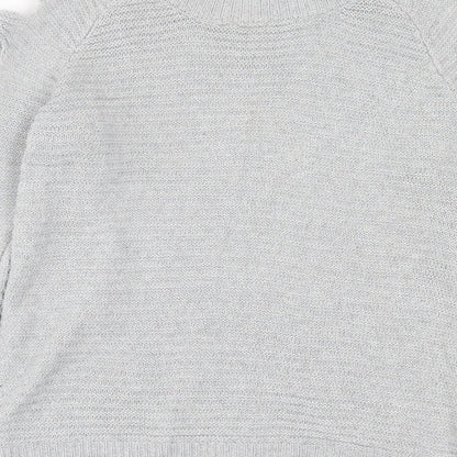 Womens UK Size S Preworn Grey Pullover Jumper
