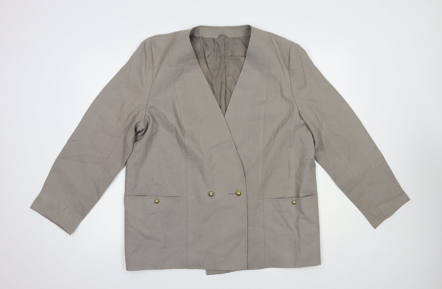 Womens UK Size 18 Preworn Grey Jacket