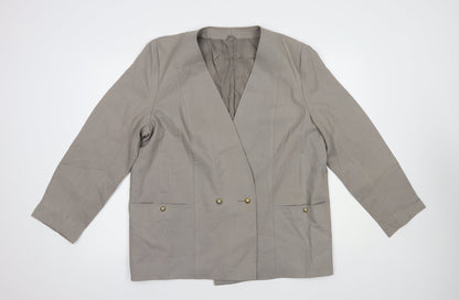 Womens UK Size 18 Preworn Grey Jacket