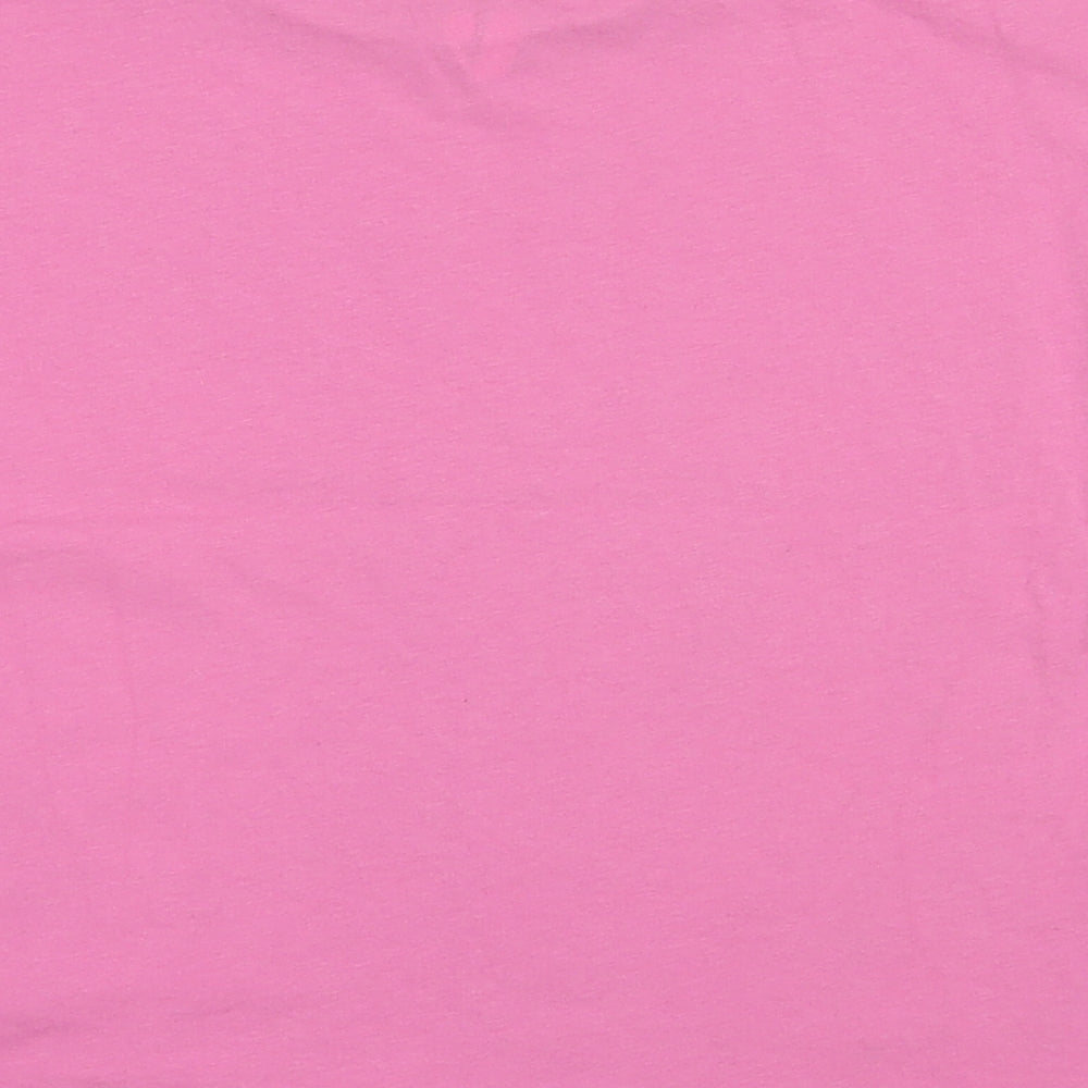 Very Girls Pink  Cotton Pullover T-Shirt Size 9 Years Crew Neck Pullover
