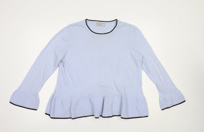 Womens UK Size 12 Marks and Spencer Blue Pullover Jumper