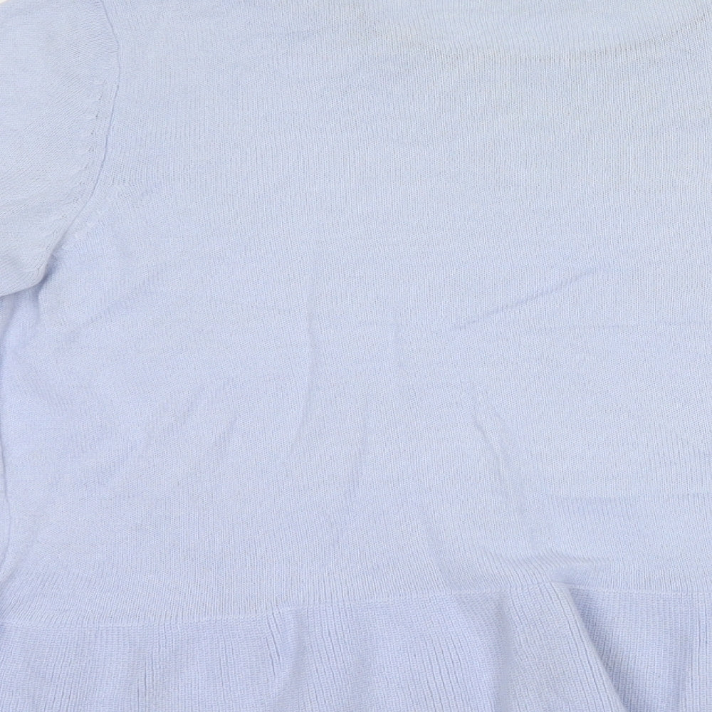 Womens UK Size 12 Marks and Spencer Blue Pullover Jumper
