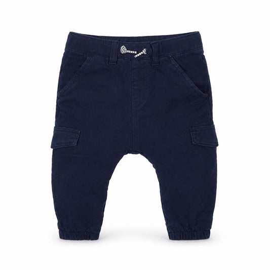 H&M Baby Blue  Polyester Cargo Trousers Size 6-9 Months  Drawstring