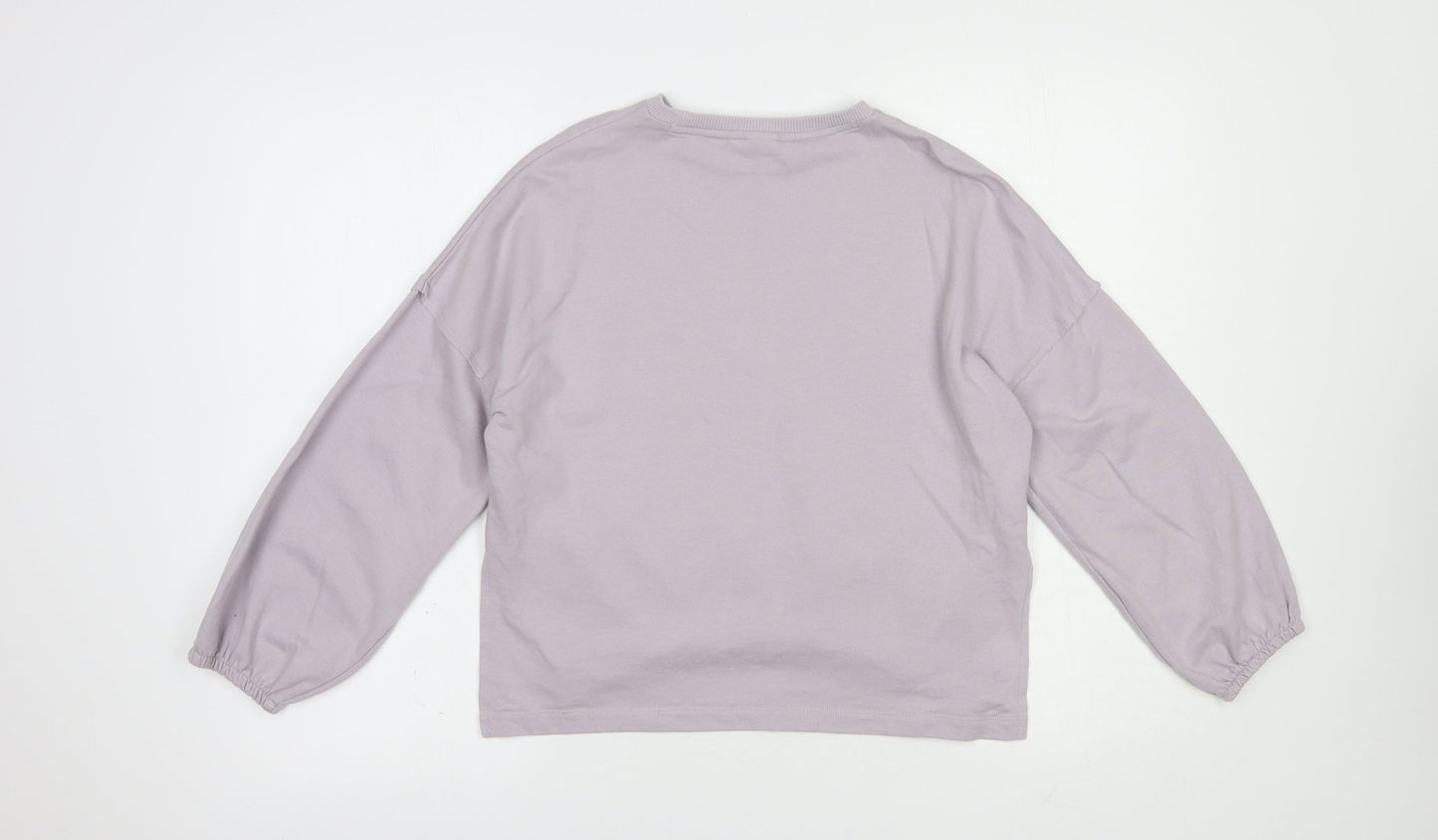 NEXT Girls Purple  Cotton Pullover Sweatshirt Size 10 Years  Pullover - Love