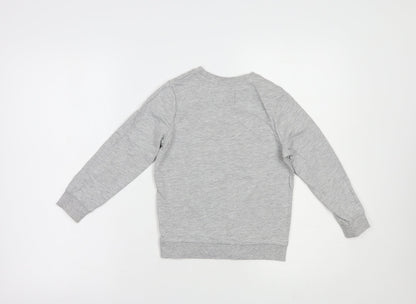 Very Girls Grey  Cotton Pullover Hoodie Size 5-6 Years  Pullover - Reach For The Skies