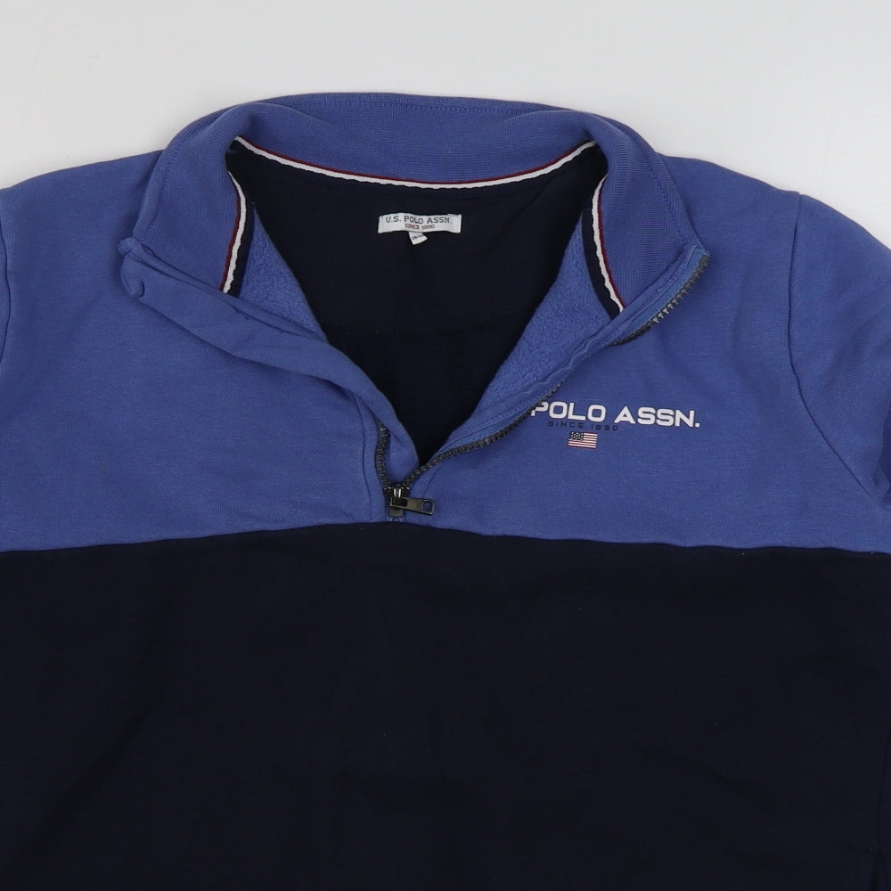 US Polo Assn. Boys Blue   Jacket  Size 14-15 Years  Zip