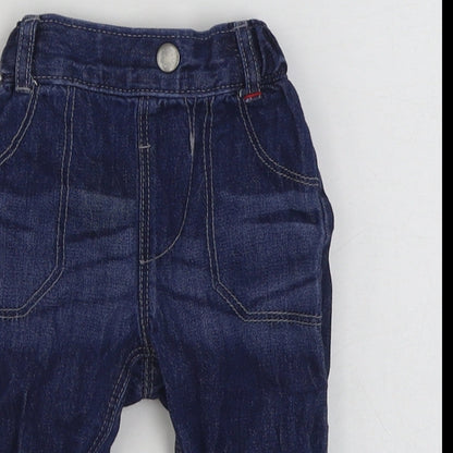 George Baby Blue  100% Cotton Jogger Jeans Size 3-6 Months