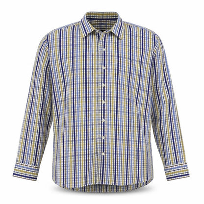 Mens UK Size 2XL Pure Hitch Multicoloured  Button-Up Long Sleeve Casual Shirt