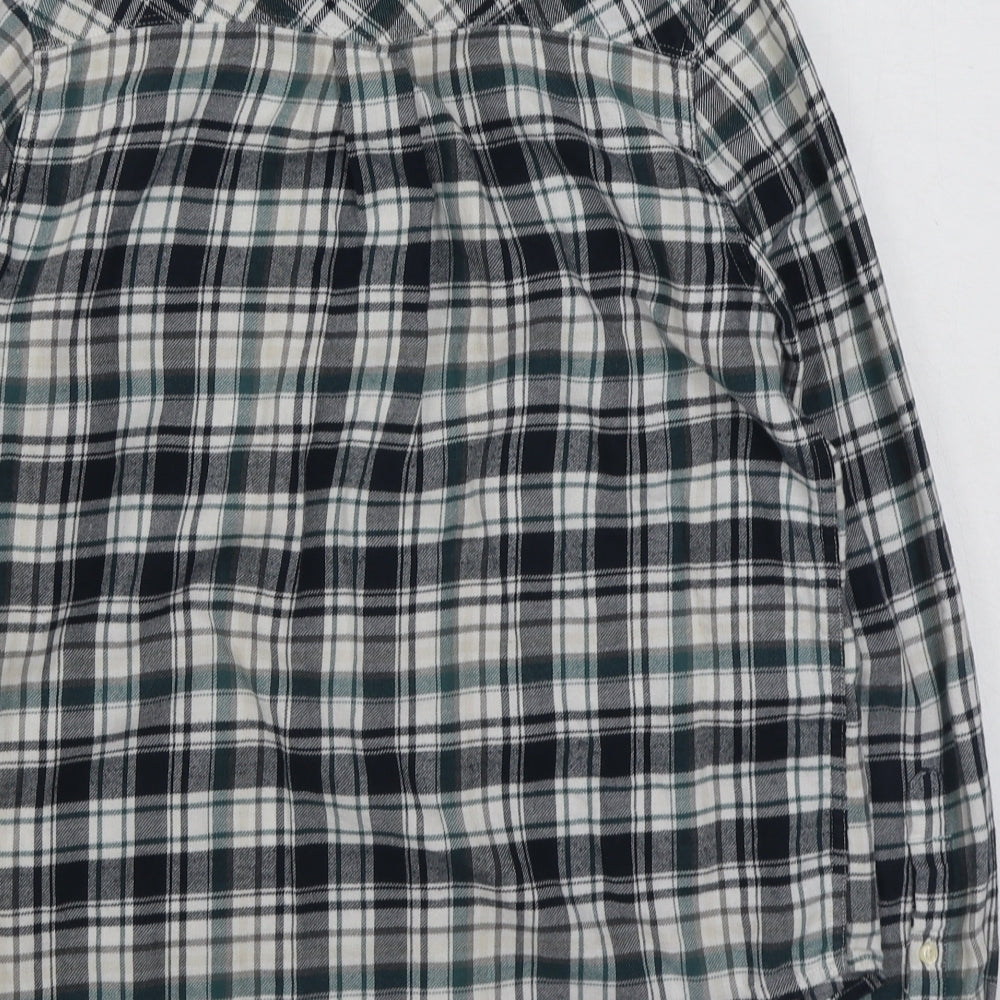 Mens UK Size XS Lee Green  Button-Up Long Sleeve Casual Shirt